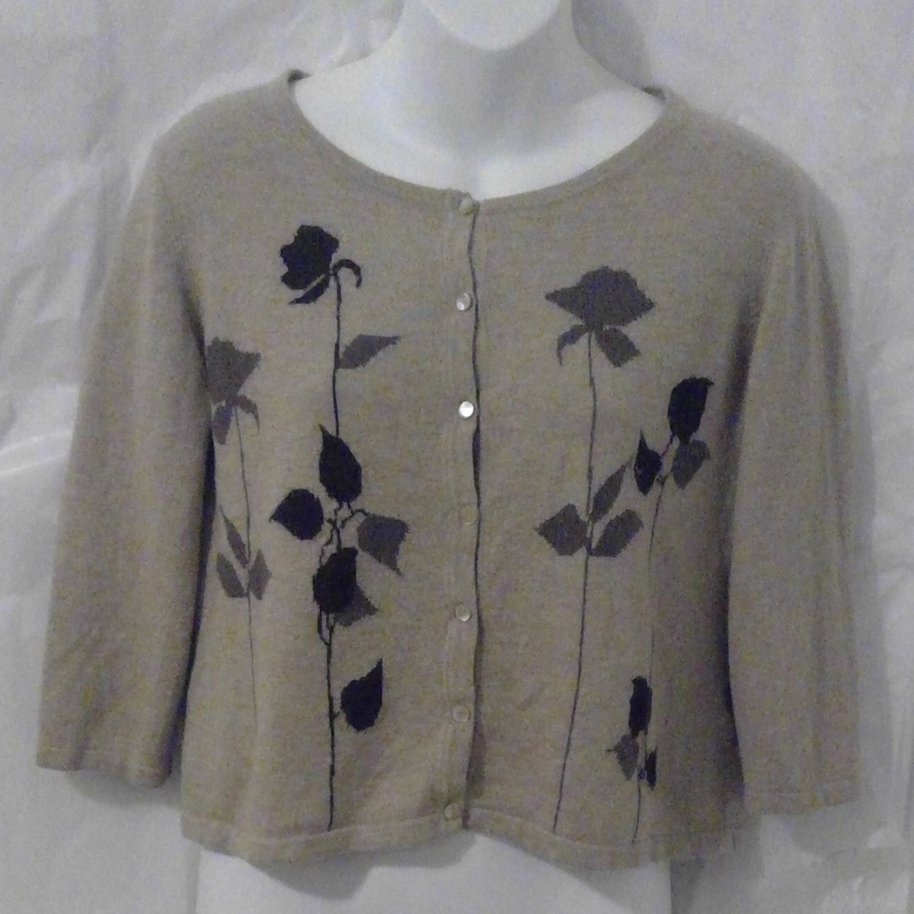 Ladies J.Jill Cropped Cardigan